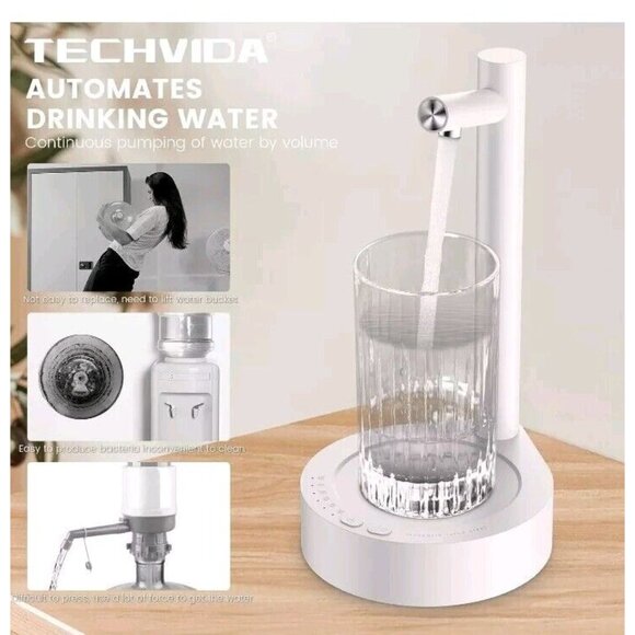 Water Dispenser for 5 Gallon Bottle Smart 7 Levels Desktop Water Jug USB Charged - Picture 3 of 7